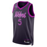 Nike NBA Anthony Edwards Minnesota Timberwolves City Edition Swingman Jersey - Fialové - Dres
