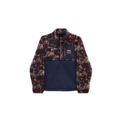 Vans Outdoor Club Quarter ZIP Jacket - Modré - Bunda