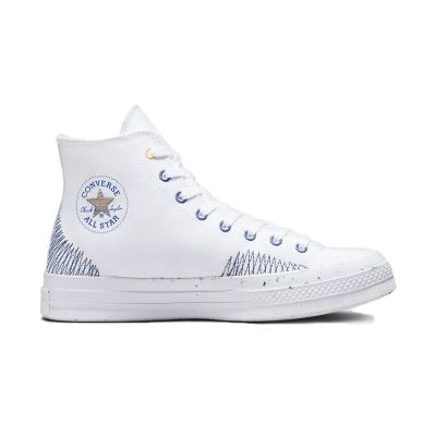 Converse Chuck 70 Stitched White Indigo - Bílé - Tenisky