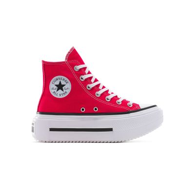 Converse Chuck Taylor All Star Lift Double Stack Platform 4 - Červené - Tenisky