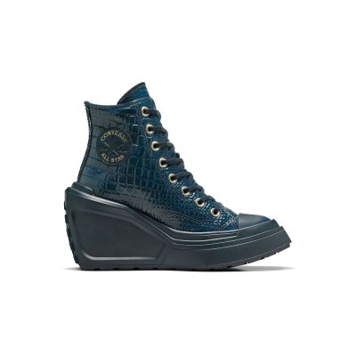 Converse Chuck 70 De Luxe Wedge Platform Leather - Modré - Tenisky Converse Chuck 70 De Luxe Wedge Platform Leather - Modré - Tenisky