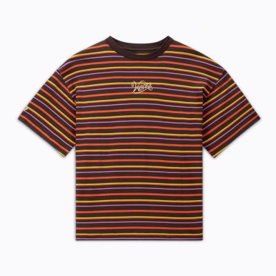 Converse x Wonka Striped Tee - Hnědé - Triko