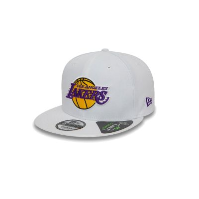 New Era LA Lakers NBA Repreve White 9FIFTY Snapback Cap - Bílé - Čepice