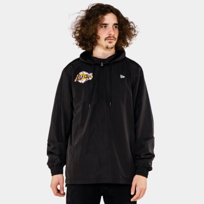 NEW ERA NBA Seasonal Infill Print Windbreaker Los Angeles Lakers Black - Černé - Bunda