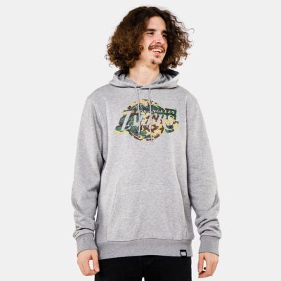 NEW ERA NBA Infill Team Logo Hoody Los Angeles Lakers Grey - Šedé - Mikina