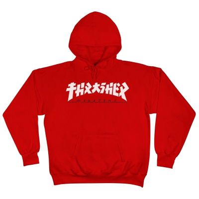 Thrasher Skate Mag Godzilla - Červené - Mikina