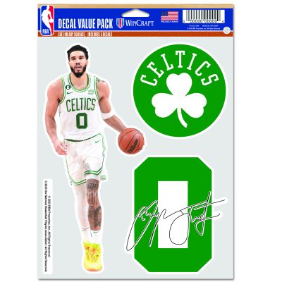 WinCraft NBA Jayson Tatum Boston Celtics Multi Use Decal - Vícebarevné - Nálepky