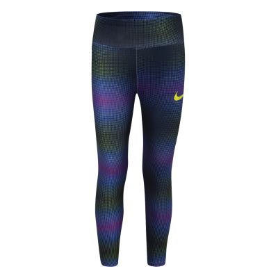 Nike Girls AOP Dri-FIT Leggings Black - Vícebarevné - Legíny