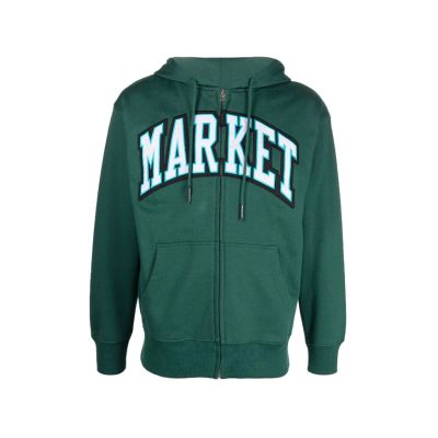 Market Arc Zip-Up Green - Zelené - Mikina