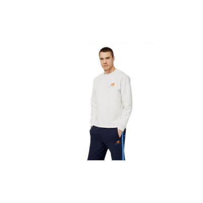 New Balance Hoops Abstract Crew - Šedé - Triko New Balance Hoops Abstract Crew - Šedé - Triko