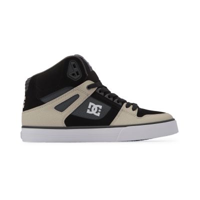 DC Shoes Pure High Top Black Grey Brown - Hnědé - Tenisky