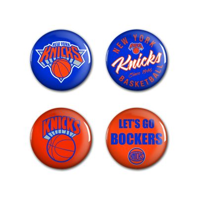 WinCraft NBA New York Knicks Button 4 Pack - Modré - Odznaky