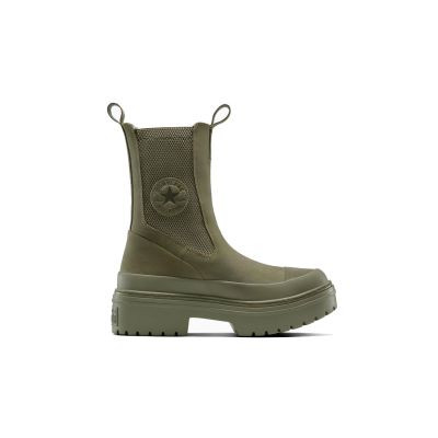Converse Chuck Taylor All Star Lugged Heel Chelsea Boot Mono Suede - Zelené - Tenisky Converse Chuck Taylor All Star Lugged Heel Chelsea Boot Mono Suede - Zelené - Tenisky