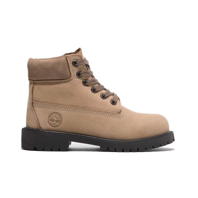 Timberland 6 In Premium WP Boot Junior Beige Nubuck - Hnědé - Tenisky
