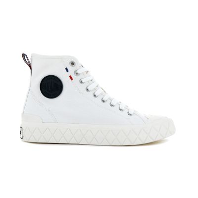 Palladium Palla Ace Canvas Mid - Bílé - Tenisky