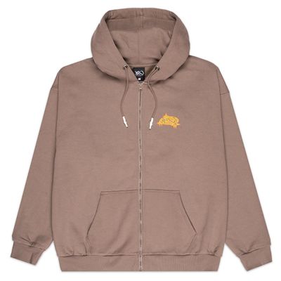 K1X Stars Zip Hoodie - Hnědé - Mikina