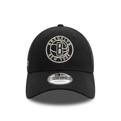 New Era 940 NBA Metallic 9forty Brooklyn Nets - Černé - Kšiltovka