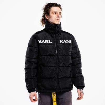 Karl Kani Retro Essential Puffer Jacket Black - Černé - Bunda