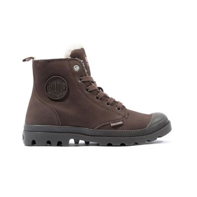 Palladium Pampa Hi Zip Wl Dark Cocoa - Hnědé - Tenisky