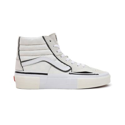 Vans SK8-Hi Reconst - Bílé - Tenisky
