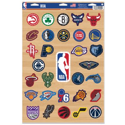 WinCraft NBA 11x17 Mixed Teams Multi-Use Decal - Vícebarevné - Nálepky