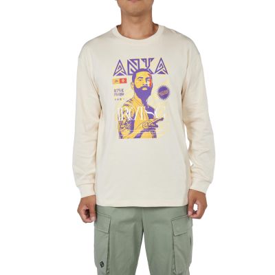 Anta KAI Long-Sleeve Tee White - Bílé - Triko