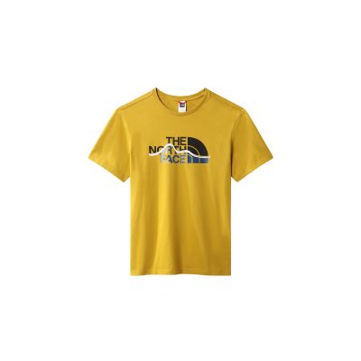 The North Face M Mountain Line T-shirt - Žluté - Triko