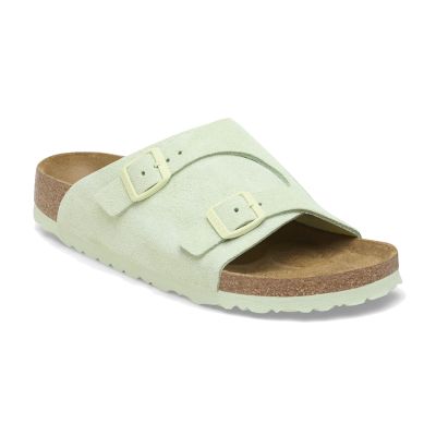 Birkenstock Zürich Suede Leather Narrow Fit Green - Zelené - Sandály Birkenstock Zürich Suede Leather Narrow Fit Green - Zelené - Sandály