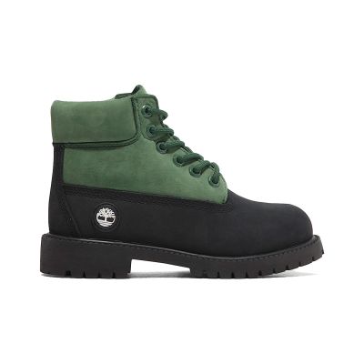 Timberland 6 In Premium WP Boot Junior Black Nubuck Green - Zelené - Tenisky