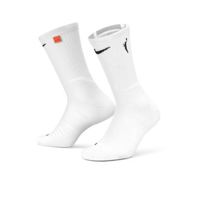 Nike WNBA Elite Basketball Crew Socks White - Bílé - Ponožky