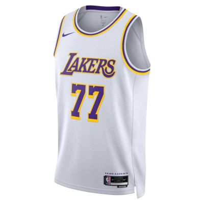 Nike Dri-FIT NBA Luka Doncic Los Angeles Lakers Association Edition Swingman Jersey White - Bílé - Dres