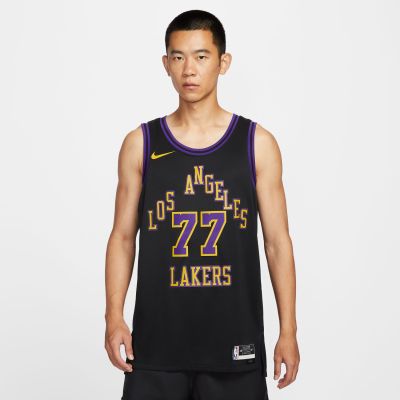 Nike Dri-FIT LA Lakers Luka Doncic City Edition Swingman Jersey - Černé - Dres