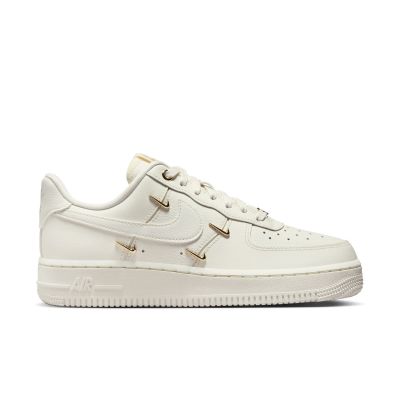 Nike Air Force 1 ’07 LX "Gold Swooshes" Wmns - Bílé - Tenisky