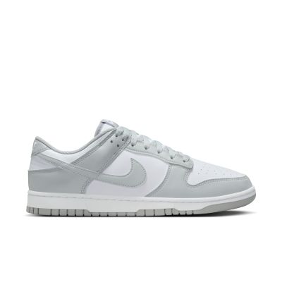 Nike Dunk Low Retro "White Light Smoke Grey" - Bílé - Tenisky