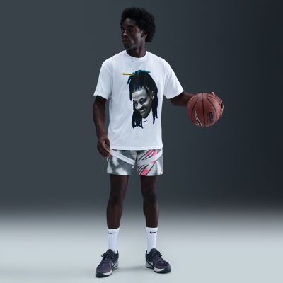 Nike Ja Max90 Head Loose Basketball Tee White - Bílé - Triko