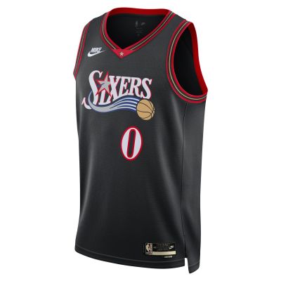 Nike Dri-FIT NBA Philadelphia 76ers 2025/26 Hardwood Classics Swingman Jersey - Černé - Dres