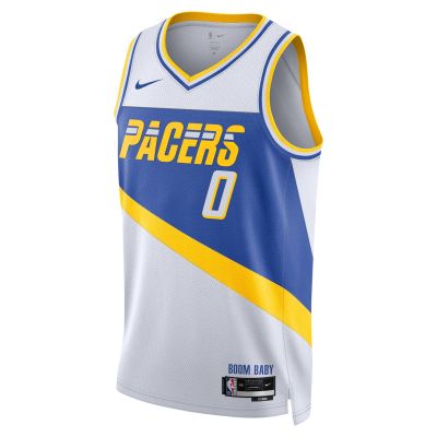 Nike Dri-FIT Indiana Pacers Tyrese Haliburton Swingman Jersey - Bílé - Dres