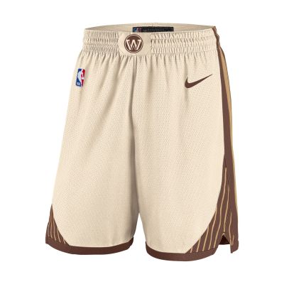 Nike Golden State Warriors Dri-FIT Swingman Shorts - Hnědé - Kraťasy