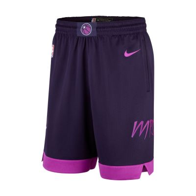 Nike Minnesota Timberwolves Dri-FIT Swingman Shorts - Fialové - Kraťasy