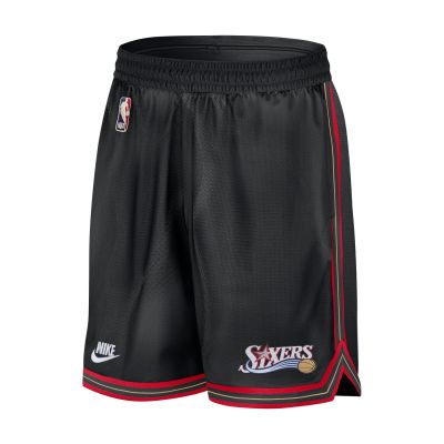 Nike Dri-FIT NBA Philadelphia 76ers DNA 2025/26 Hardwood Classics 8" Shorts - Černé - Kraťasy