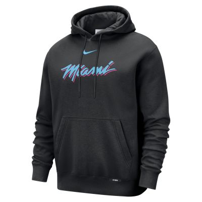 Nike Nike Basketball Club Miami Heat City Edition Pull-Over Hoodie - Černé - Mikina