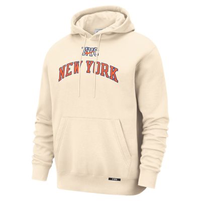 Nike Basketball Club New York Knicks City Edition Pull-Over Hoodie - Bílé - Mikina