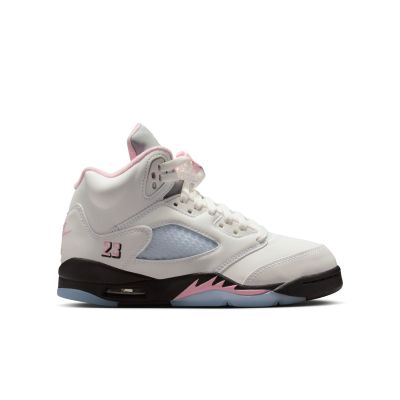 Air Jordan 5 Retro "Medium Soft Pink" (GS) - Bílé - Tenisky