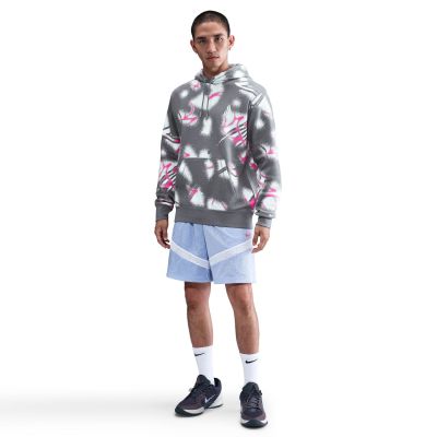 Nike Ja Club Fleece Pullover Hoodie Photon Dust - Šedé - Mikina