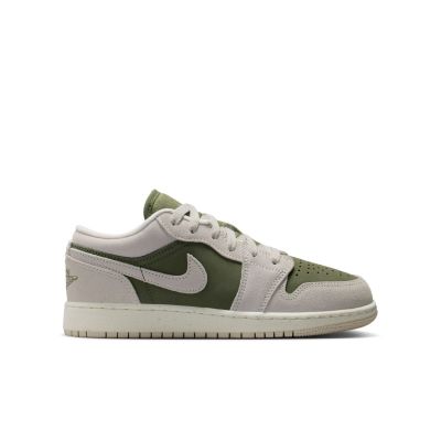 Air Jordan 1 Low SE "Medium Olive" (GS) - Hnědé - Tenisky