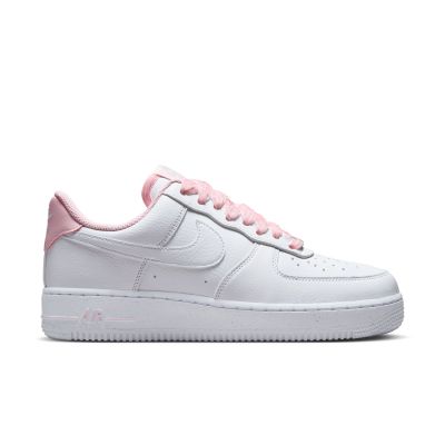 Nike Air Force 1 '07 Vintage "Pink Foam Velvet Laces" Wmns - Bílé - Tenisky