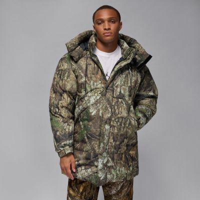 Jordan Flight Therma-FIT Down Parka Medium Olive - Zelené - Bunda