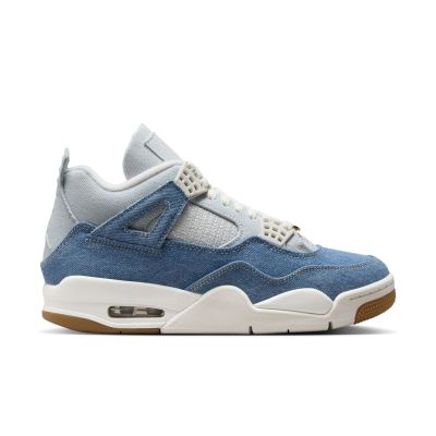 Air Jordan 4 Retro "Worn Blue" Wmns - Bílé - Tenisky