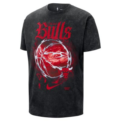 Nike NBA Max90 Chicago Bulls Courtside "Halloween" Tee - Černé - Triko