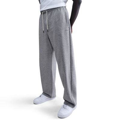 Nike Standard Issue Therma-FIT Brushed Open-Hem Basketball Pants Grey - Šedé - Kalhoty